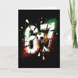 67 Voetbal Zes Zeven 6 7 Meme 67 Grappig Kerstmis Kaart