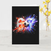 67 Voetbal Zes Zeven 6 7 Meme 67 Kaart (Gele Bloem)