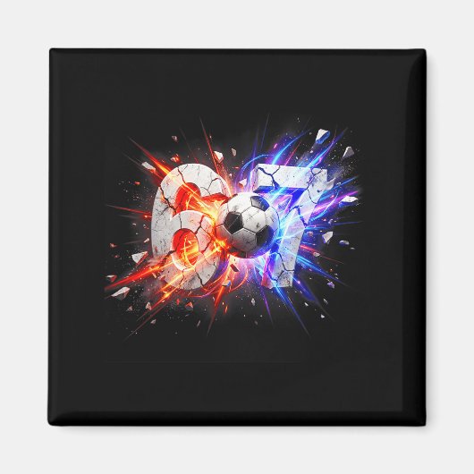 67 Voetbal Zes Zeven 6 7 Meme 67 Magneet (Voorkant)