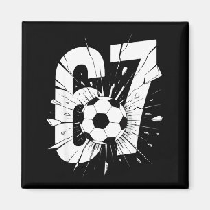 67 Voetbal Zes Zeven 6 7 Meme 67 Magneet