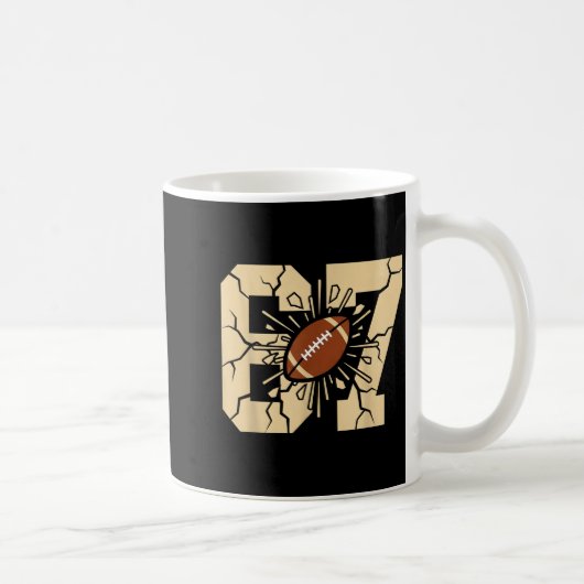 67 Voetbal Zes Zeven 6 7 Meme - Grappig 6-7 Drip A Koffiemok (Rechts)