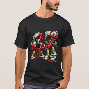 67 Voetbal Zes Zeven Voetbal 6 7 Kinderen Jongens  T-shirt
