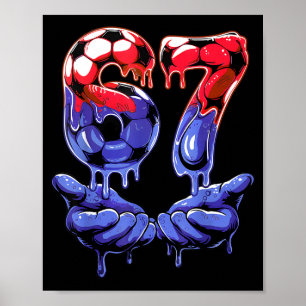 67 Voetbalshirt voor jongens — Kids 67 T-shirt, Vo Poster