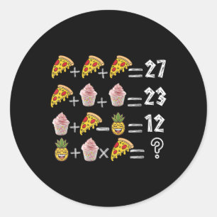 67 Volgorde Wiskunde Pemdas Grappige Leraar Meme Ronde Sticker
