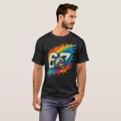 67 Volleybal Zes Zeven 6 7 Meme T-shirt (Voorkant volledig)