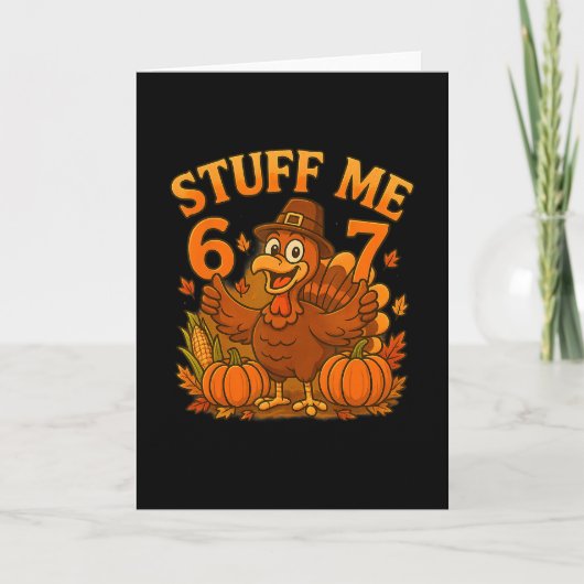 67 Vul mijn Thanksgivingkalkoen Kaart (Voorkant)