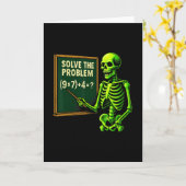 67 Wiskunde Halloween Skelet Meme Voor Leraren En Kaart (Gele Bloem)