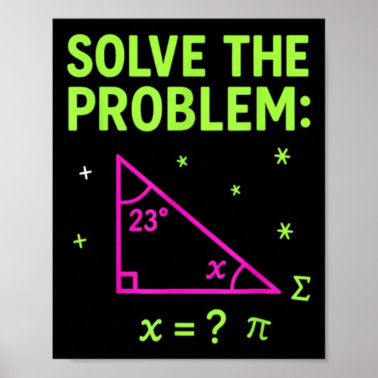67 Wiskunde Meme Los Het Probleem Op Grappige Lera Poster (Voorkant)