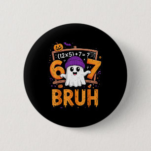 67 wiskundeleraar Halloween-kostuum wiskunde wisku Ronde Button 5,7 Cm