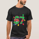 67 Xmas Lights Tacky Meme Design T-shirt (Voorkant)