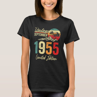 67 Yr Old Vintage September 1955 67th T-shirt