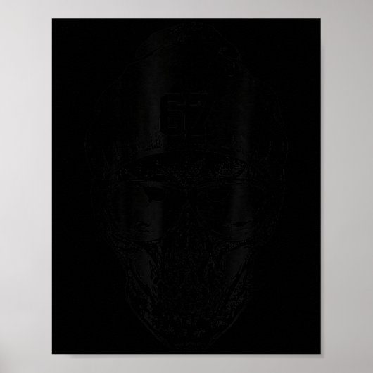 67 Zes Zeven 67 Meme Grappig Gedistressed 67 Numme Poster (Voorkant)