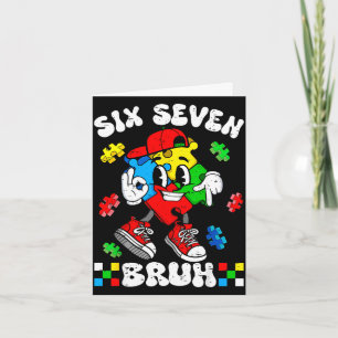 67 zes zeven bruh autisme bewustzijn autistische p kaart