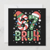 67 Zes Zeven Bruh Grappig Kerstmis 6 7 Meme  Feestdagenkaart (Voorkant)