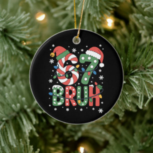 67 Zes Zeven Bruh Grappig Kerstmis 6 7 Meme Keramisch Ornament