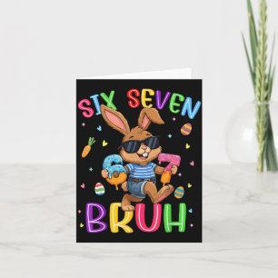67 zes zeven bruh ijs druppel schattig konijn pase kaart