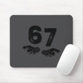 67 Zes Zeven Grappig 6 7 Meme Gen Alpha Jargon 6 7 Muismat (Met muis)