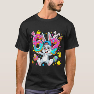 67 zes zeven meme 6 7 schattig konijn paasdag t-shirt