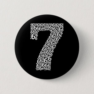 67 Zesenzestig Zeven Halloween Kostuum Ontwerp Gra Ronde Button 5,7 Cm