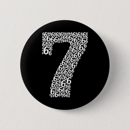 67 Zesenzestig Zeven Halloween Kostuum Ontwerp Gra Ronde Button 5,7 Cm (Voorkant)