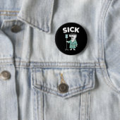 67 Zieke Zeven Zes 6 7 Meme Ronde Button 5,7 Cm (In situ)