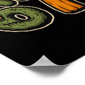 67 Zombie Pompoen Six Seven Halloween Meme Poster (Hoek)