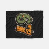 67 Zombie Pompoen Zes Zeven Halloween Meme  Fleece Deken (Voorkant (Horizontaal))