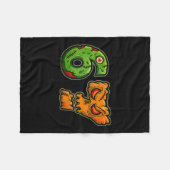 67 Zombie Pompoen Zes Zeven Halloween Meme Kostuum Fleece Deken (Voorkant (Horizontaal))