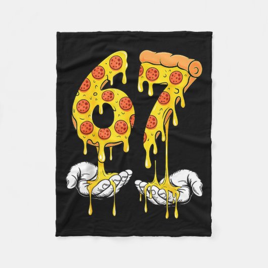 67 Zza Meme Funny Zza Lover  Fleece Deken (Voorkant)