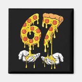 67 Zza Meme Funny Zza Lover  Magneet (Voorkant)