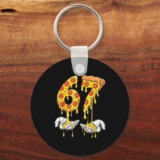 67 Zza Meme Funny Zza Lover  Sleutelhanger (Voorkant)