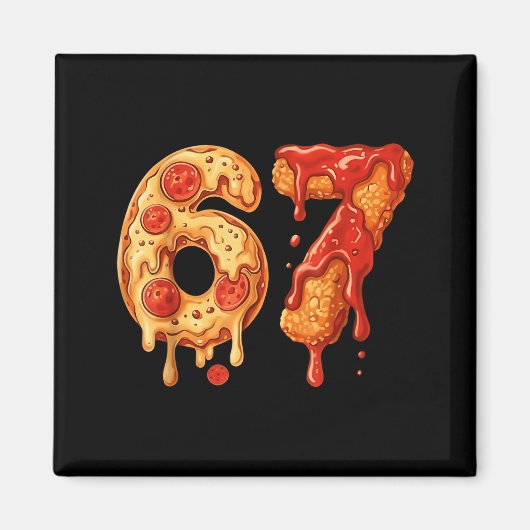 67 Zza Meme Grappig Zes Zeven Gen Alpha Sla Jonge  Magneet (Voorkant)