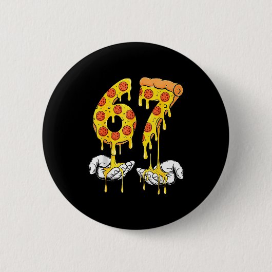67 Zza Meme Grappige Zza Liefhebber Ronde Button 5,7 Cm (Voorkant)