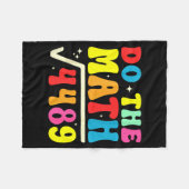 67e Dag Van School Doe De Rekening 67 Wortel 4489 Fleece Deken (Voorkant (Horizontaal))