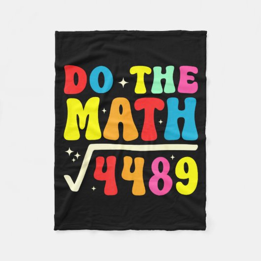 67e Dag Van School Doe De Rekening 67 Wortel 4489 Fleece Deken (Voorkant)