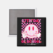 67e dag van school sfeer 67 meme Cute Smile Face T Magneet (Voorkant / Achterkant)