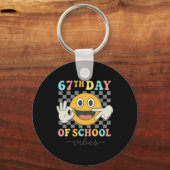 67e dag van school sfeer 67 meme schattig glimlach sleutelhanger (Voorkant)