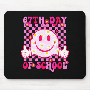 67e dag van school vibes 67 meme Cute Smile Face T Muismat