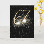 67e huwelijksjaarsparklers kaart (Gele Bloem)