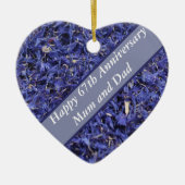 67e Jubileum bewerkbaar Keramisch Ornament (Voorkant)