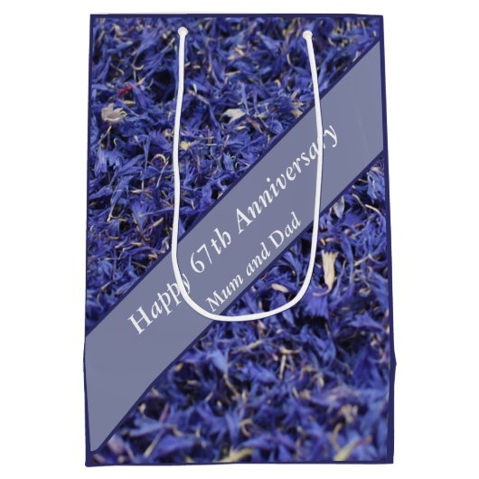 67e Jubileum bewerkbaar Medium Cadeauzakje (Achterkant)