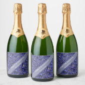 67e Jubileum bewerkbaar Sparkling Wijnetiket (Flessen)