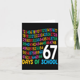 67e schooldag 67 wiskunde nummers leraar kinderen kaart