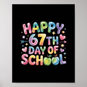 67e schooldag Funny 67 Meme Leraar Poster