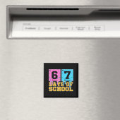 67e schooldag kinderen grappige meme zes zeven per magneet (Insitu (Vaatwasser))
