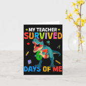 67e schooldag Mijn leraar overleefde 67 dagen Jong Kaart (Gele Bloem)