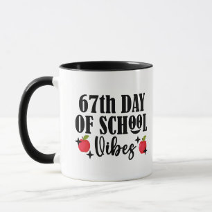 67e schooldag sfeer grappig 6 7 zes zeven meme mok