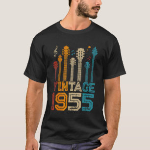 67e verjaardag 1955 gitarist Guitar T-shirt