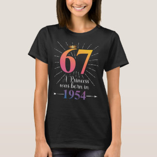 67e verjaardag 67 jaar t-shirt