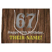 67e verjaardag: Country Western geïnspireerd uiter Groot Cadeauzakje (Voorkant)